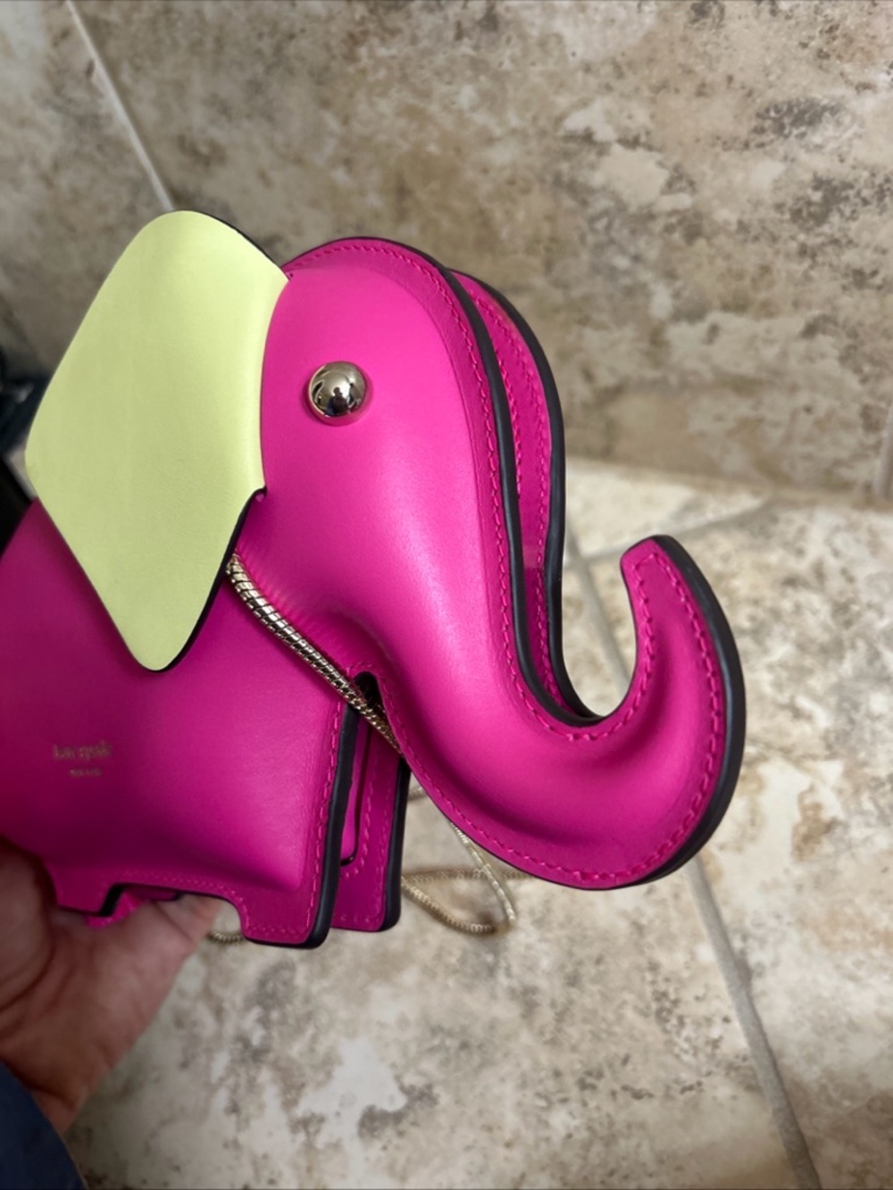 kate spade New York Pink tiny Elephant Crossbody Bag nwot - Picture 3 of 6